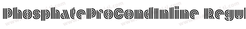 PhosphateProCondInline Regular字体转换